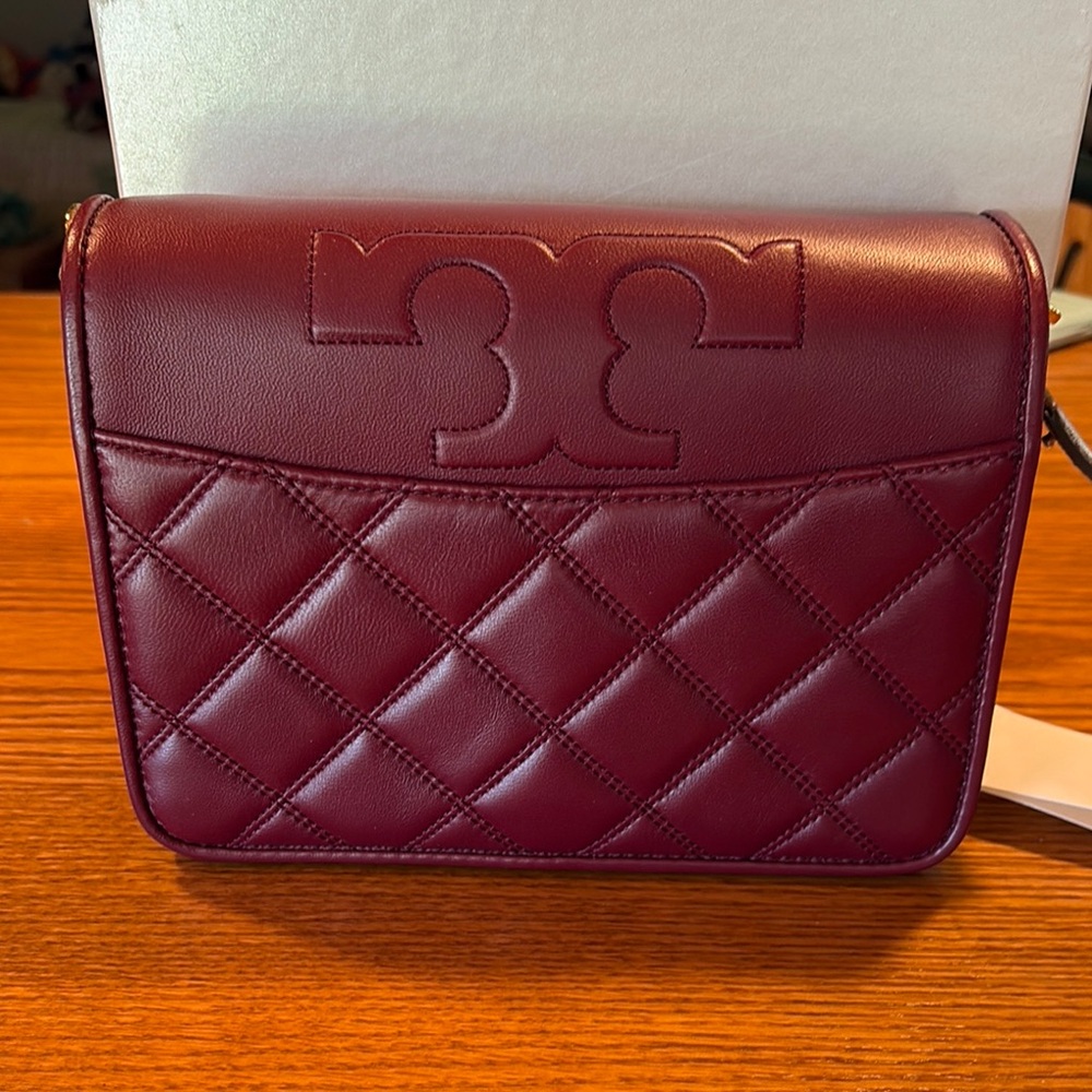 Tory Burch Red Quilted Crossbody Bag